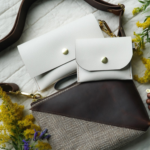 Leather Wristlet Clutch