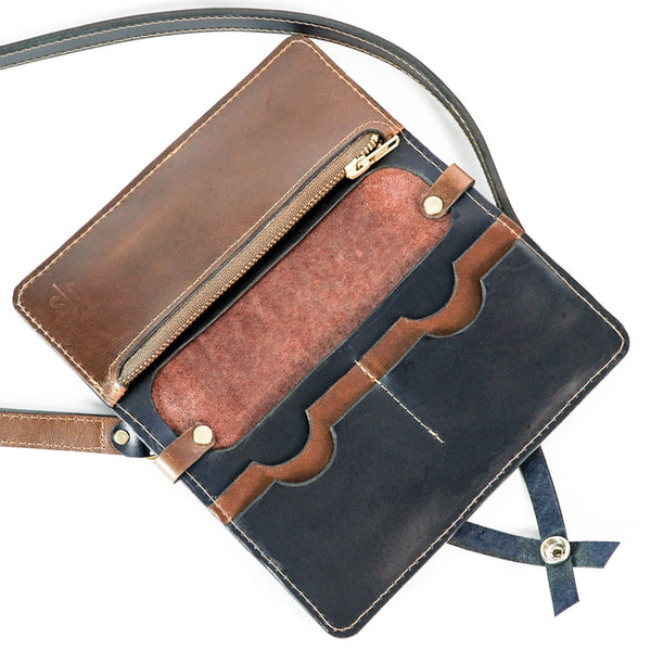Leather Wallet and Crossbody