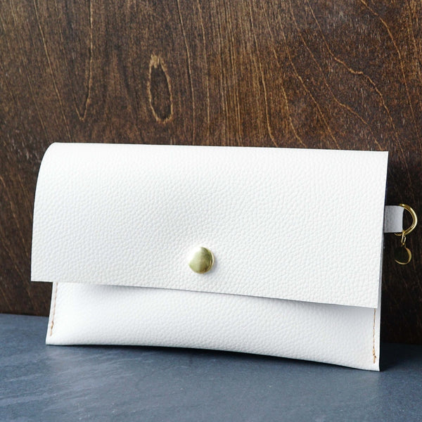 Leather Wristlet Clutch