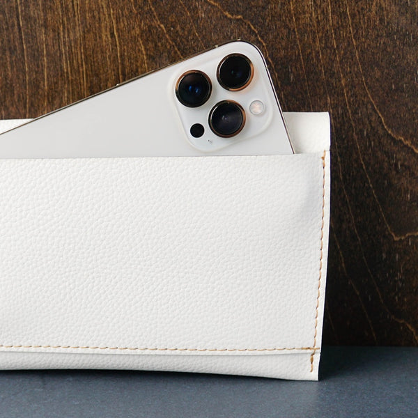 Leather Wristlet Clutch