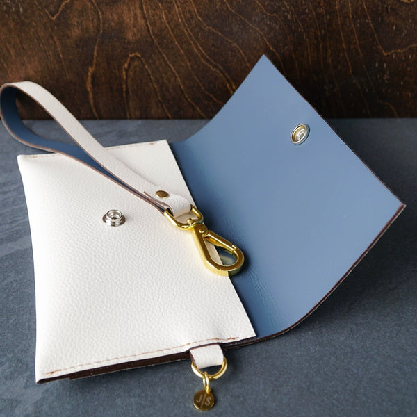 Leather Wristlet Clutch
