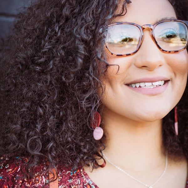 Orbit Geometric Leather Earrings