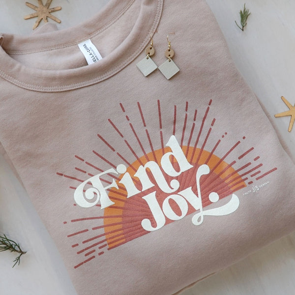 Find Joy fleece sweater