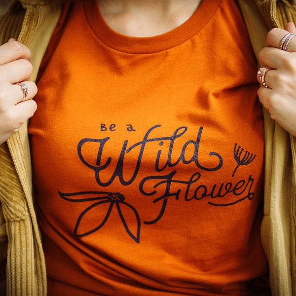 be a wildflower tshirt outdoor living shirt be brave tee