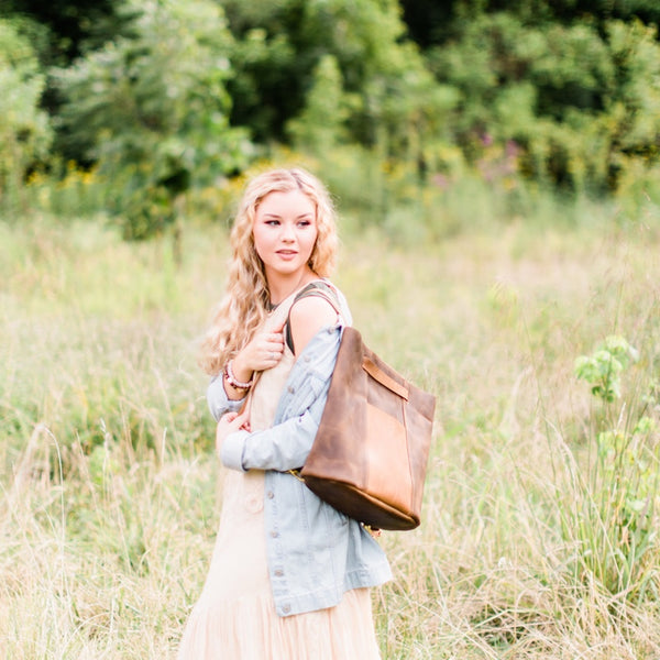 Leather Convertible Backpack