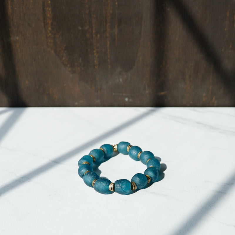 Sea Breeze Recycled Glass Bracelet