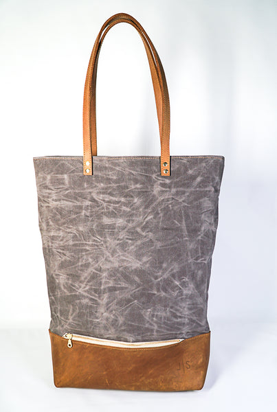 Convertible Backpack | Leather and Waxed Canvas