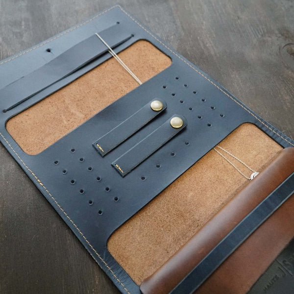 Leather Jewelry Roll