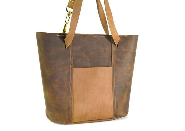 Leather Convertible Backpack