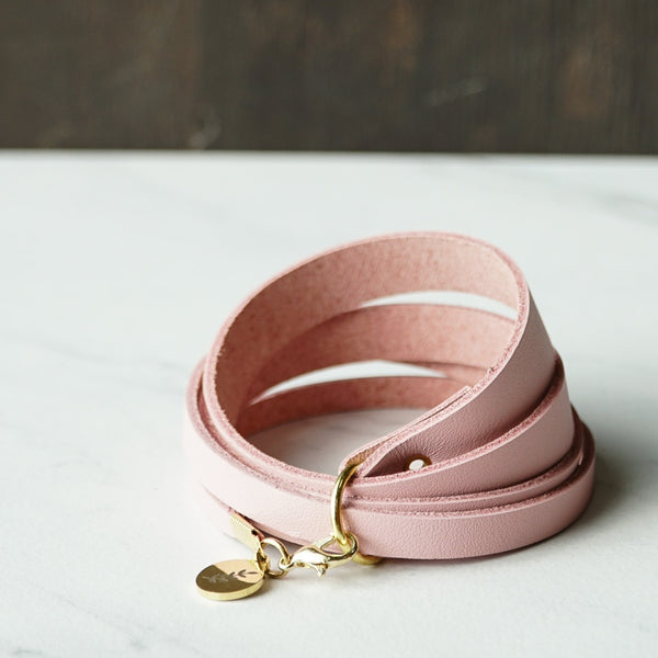 Leather Criss Cross Wrap Bracelet