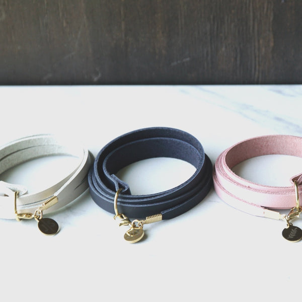 Leather Criss Cross Wrap Bracelet