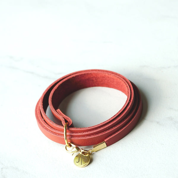 Leather Criss Cross Wrap Bracelet
