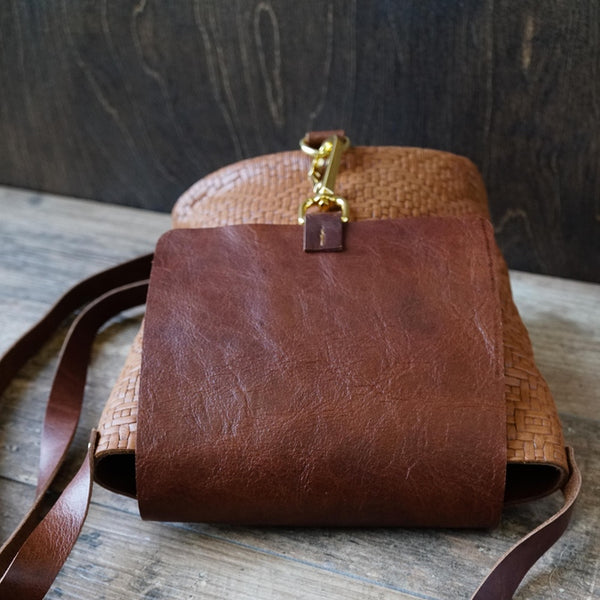 Mini Leather Bucket Bag