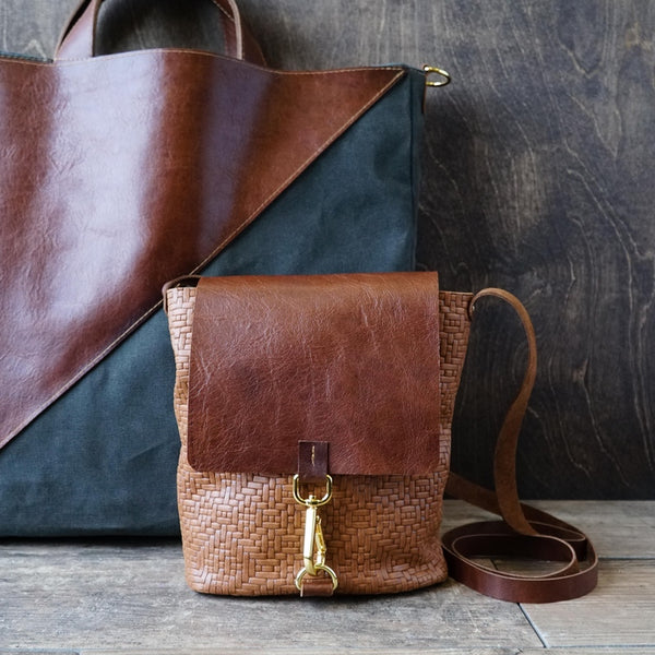 Mini Leather Bucket Bag