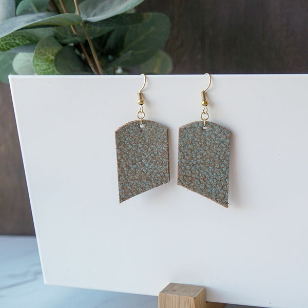 Rise Leather Earrings