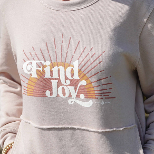 Find Joy fleece sweater
